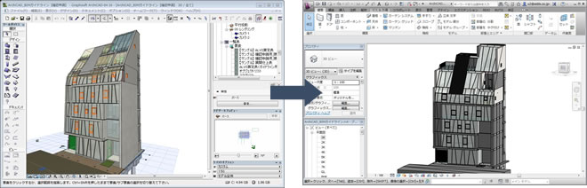 意匠モデルをArchiCADからRevitへ