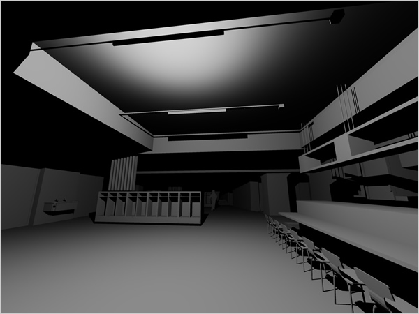 AutoCAD 2015でレンダリングした画面