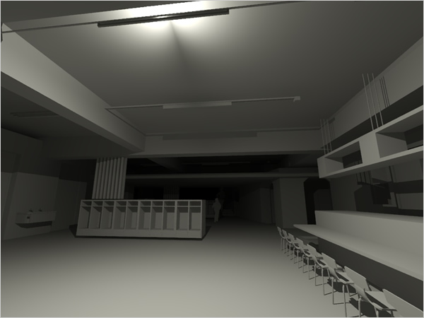 AutoCAD 2016でレンダリングした画面