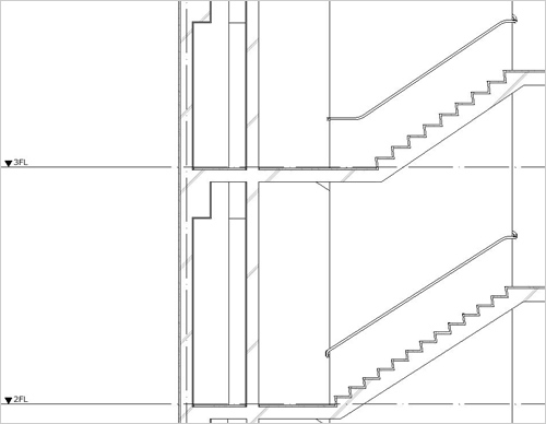 3Dモデルを断面表示した画面
