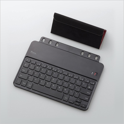 エレコム「クロスパッドiPad mini用ワイヤレスキーボード TK-FBP060IBK」の画像